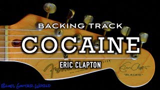 Eric Clapton “Cocaine”  Backing Track with Lyrics [upl. by Annaear]