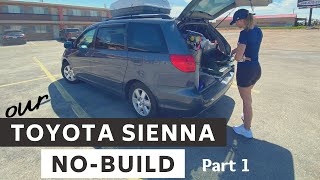 Toyota Sienna Minivan Camper Conversion Tour No Build [upl. by Lundin25]