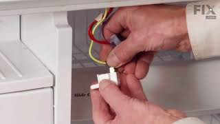 GE Refrigerator Repair  How to Replace the Light Switch [upl. by Schaper763]