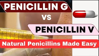 Penicillin G vs V  Simple Explanation  High Yield [upl. by Norrahc]