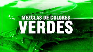 CÓMO HACER EL COLOR VERDE ✅ Mezclas de Colores Fácil 🎨 [upl. by Fielding118]