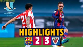 HIGHLIGHTS  Barça 23 Athletic Club  Spanish Super Cup Final [upl. by Egidius]