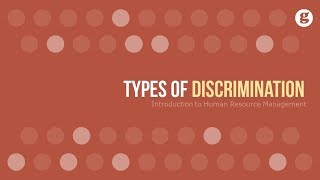 Types of Discrimination [upl. by Keemahs]