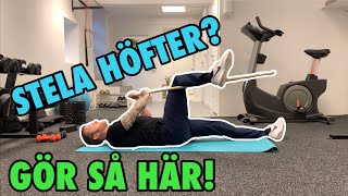 5 Enkla Övningar För Stela Höfter [upl. by Yrgoerg]