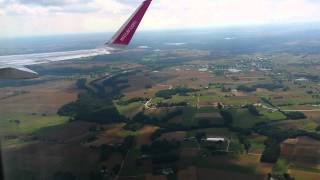 Landing in Gdansk Airport  Airbus A320 Wizzair Lądowanie na lotnisku w Gdańsku [upl. by Edita]