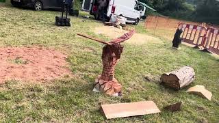 A fabulous range of wooden sculpture at Caerleon festival 2024 [upl. by Marquita286]