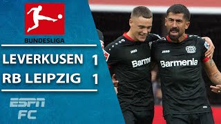 Kerem Demirbay’s stunner rescues point for Leverkusen vs Leipzig  ESPN FC Bundesliga Highlights [upl. by Nivalc931]