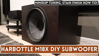 Best 18quot DIY Subwoofer Build  The Harbottle M18X Plays Under 10hz  2021 [upl. by Anihsak]