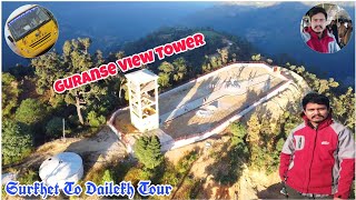 Guranse View Tower  Drone Shots amp Cinematic Video  Surkhet To Dailekh Tour  Zunge Daai [upl. by Schnell]