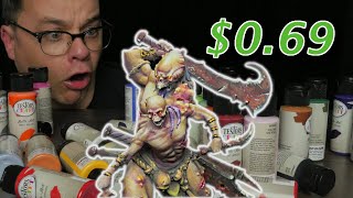 Craft Paints BETTER than MINI Paints Monstrous Minis [upl. by Eelyac]