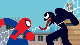 SpiderMan VS Venom Stick Fight [upl. by Nnyre]