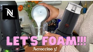 How To Foam Milk With Aeroccino 3 Make Coffee With Foam Tips amp Tricks  Easy Foamed Latte Recipe [upl. by Gilchrist367]