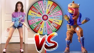 FORTNITE DANCE MYSTERY WHEEL CHALLENGE In Real Life [upl. by Caines]