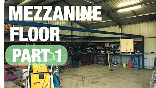 HUGE Mezzanine Floor Build Part 1 [upl. by Kenzie313]