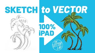 iPad Procreate Tutorial Create VECTOR Graphics from Rough Sketches [upl. by Acined505]