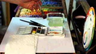 Underpainting techniques on UART Watercolor Wash Part One The Underpainting [upl. by Leatrice]