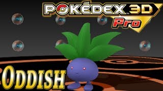 Pokemon 043 Oddish Pokedex 3D Pro [upl. by Refannej]