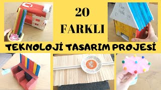 20 farklı TEKNOLOJİ TASARIM PROJESİ PROJE FİKİRLERİ teknoloji tasarım icatlar inovasyon örnekleri [upl. by Adnoluy]