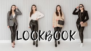 LEATHER LEGGINGS OUTFITS  10 Simple Outfit Ideas amp How to Style ✨ LOOKBOOK ✨ [upl. by Ydisac]