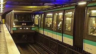 Métro de Paris ligne 4  Matériel MP89 Ratp [upl. by Redle]