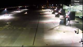 TIMELAPSE Gdansk Danzig Lech Walesa Airport GDNEPGD NIGHTSHOT WEBCAM [upl. by Yelahs]