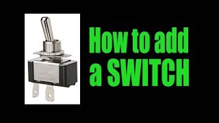 How To Add A Toggle Switch [upl. by Atiram]