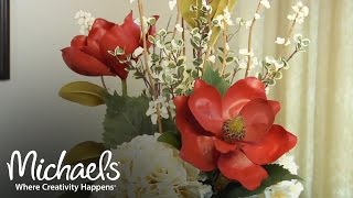 DIY Beginners Guide to Floral Arrangements  Floral Design  Michaels [upl. by Annaigroeg509]