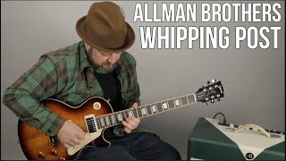 Allman Brothers quotWhipping Postquot Guitar Lesson [upl. by Sivahc]