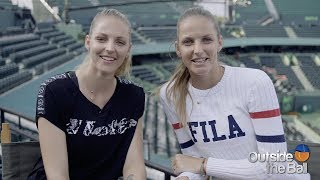 Sister Sister QampA with the Pliskova Twins [upl. by Chappell66]