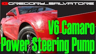 How to change your Camaro power steering pump in a 2010 2011 2012 V6 Camaro With Special Tip [upl. by Eves]