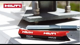 INTRODUCING the Hilti HVU2 capsule chemical anchor for cracked and uncracked concrete [upl. by Tfat]