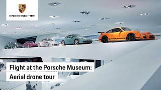 Porsche Museum The 30000 Horsepower Aerial Drone Tour [upl. by Micheal996]