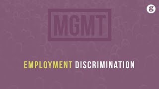 Employment Discrimination [upl. by Steady]