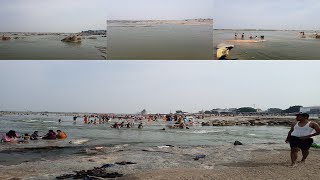 Tungabhadra River a Beautiful View From SRI RAGHAVENDRA Swamy Mutt Mantralayam [upl. by Alliuqat]