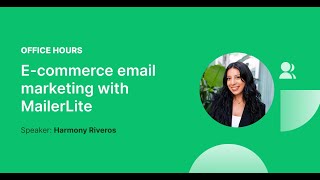 ECommerce email marketing with MailerLite [upl. by Boleslaw]