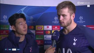 quotIm really really sorryquot Heungmin Son talks Andre Gomes injury and Tottenhams win over Red Star [upl. by Berkow]