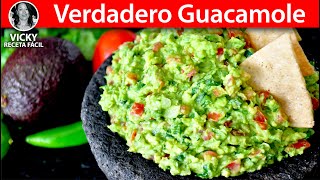 Verdadero Guacamole 🥑 VickyRecetaFacil [upl. by Eilatan]