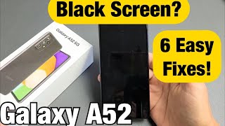 Galaxy A52 Black Screen Screen Wont Turn On FIXED [upl. by Arbma]