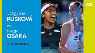 Karolina Pliskova vs Naomi Osaka in a threeset thriller  Australian Open 2019 Semifinal [upl. by Yllah]