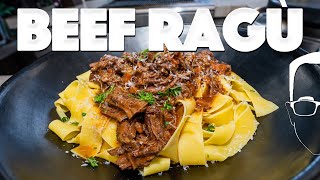 BEEF RAGU PASTA RECIPE BETTER THAN BOLOGNESE  SAM THE COOKING GUY [upl. by Yorled]