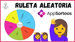 RULETA ALEATORIA Vuelve tus clases más DINÁMICAS y DIVERTIDAS  Gamificación  AppSorteos  LÚDICO [upl. by Rochette514]