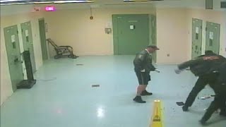 Video shows MiamiDade corrections officer punch inmate [upl. by Nyloj]