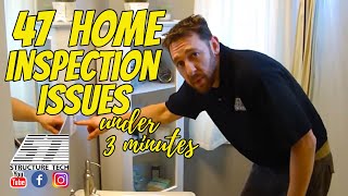 47 Home Inspection Issues in Under 3 Minutes [upl. by Jung]