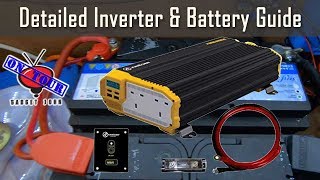 Detailed 12v Inverter amp Battery Wiring Guide  Campervan Motorhome RV amp Boat [upl. by Pell]