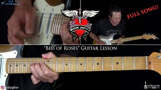 Bed of Roses Guitar Lesson  Bon Jovi [upl. by Zacarias]