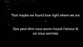 Ed Sheeran  Thinking Out Loud Lyrics amp Traduction Francaise [upl. by Htrap]