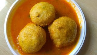 Bonda with sambar recipe  karnataka famous hotel style Bonda with sambar  Bonda soup p recipe [upl. by Cirde48]