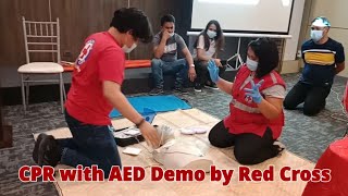 CPR with AED Demo by Red Cross [upl. by Hildy]