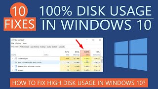 How to Fix 100 Disk Usage in Windows 10  Resolve High Disk Usage Issue in 2020 [upl. by Osbert455]