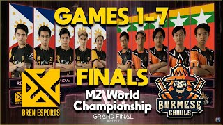 BREN ESPORTS VS BURMESE GHOULS  GAMES 17   M2 Grand Finals  MLBB World Championship 2020 [upl. by Rosemarie]